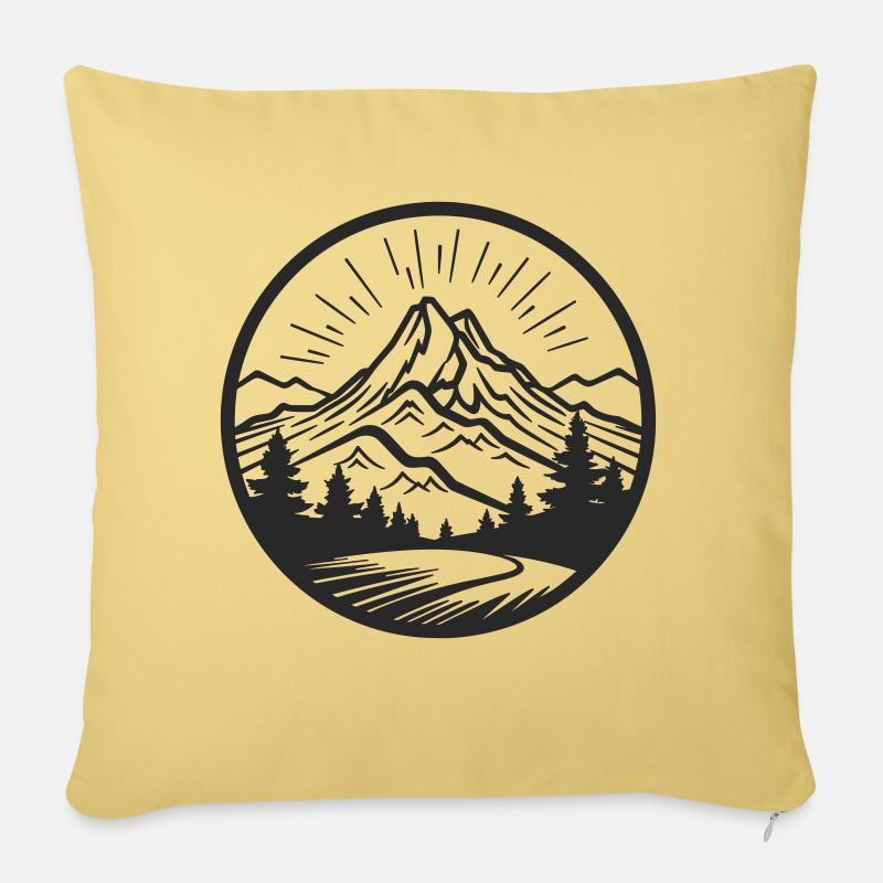 Outdoor Adventure - Sofakissenbezug 45 x 45 cm - Hellgelb