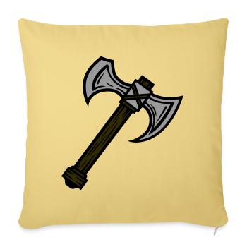 Axe Element - Sofa pillowcase 17,3'' x 17,3'' (45 x 45 cm) - washed yellow - Front