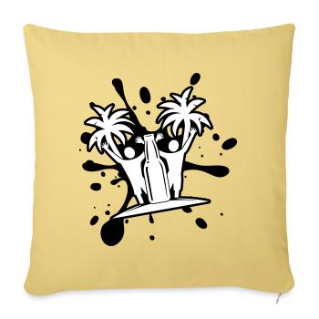 Drinking Beach Party - Sofakissenbezug 45 x 45 cm - Hellgelb - Vorne