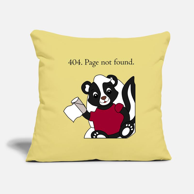 Skunk Pixie 404 Page not found Sofa pillowcase 17,3'' x 17,3'' (45 x 45 cm)