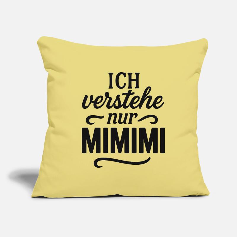 Mimimi Saying Funny Office Sofa pillowcase 17,3'' x 17,3'' (45 x 45 cm)