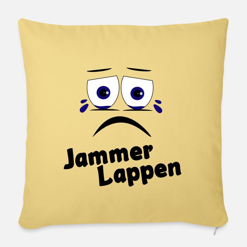 Jammer Lappen - Sofakissenbezug 45 x 45 cm - Hellgelb