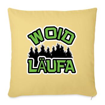 Woidlaufa - Ranger, sport in nature - Sofa pillowcase 17,3'' x 17,3'' (45 x 45 cm) - washed yellow - Front