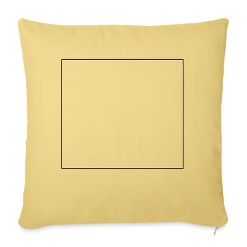 Viereck - Sofakissenbezug 45 x 45 cm - Hellgelb - Vorne