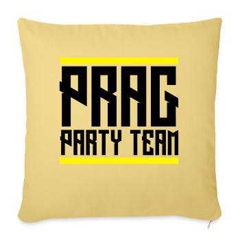 prag team party - Sofakissenbezug 45 x 45 cm - Hellgelb - Vorne