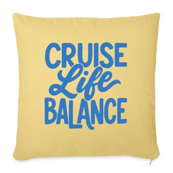 Cruise Life Balance - Sofakissenbezug 45 x 45 cm - Hellgelb - Vorne