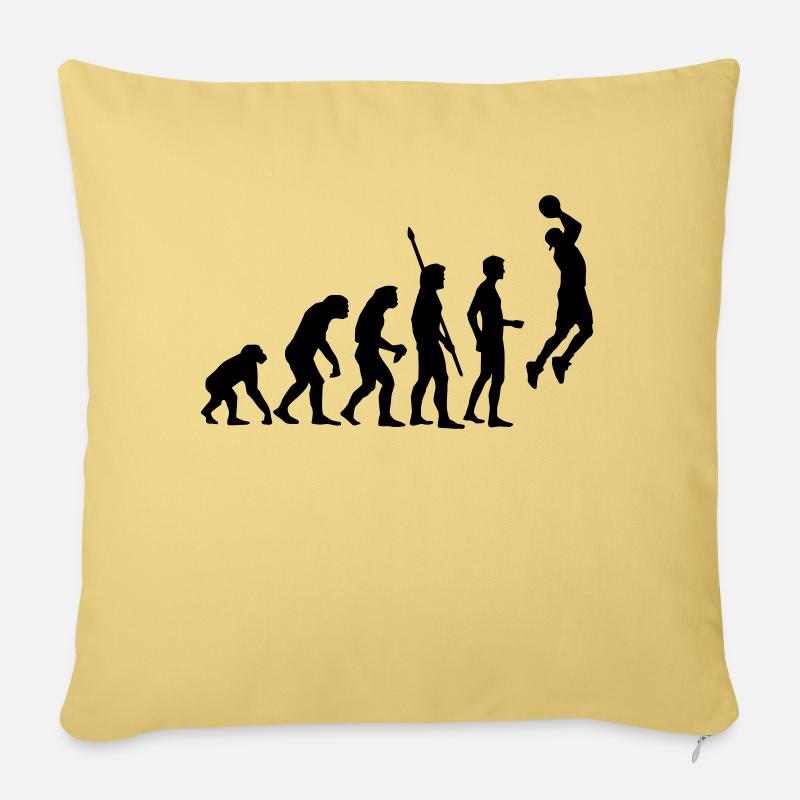 evolution_basketball_b_1c - Sofa pillowcase 17,3'' x 17,3'' (45 x 45 cm) - washed yellow