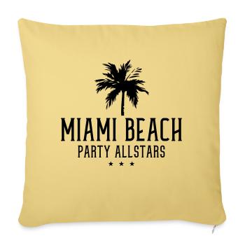 miami beach party allstars - Sofakissenbezug 45 x 45 cm - Hellgelb - Vorne