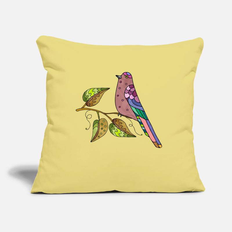 Oiseau Housse de coussin décorative 45 x 45 cm
