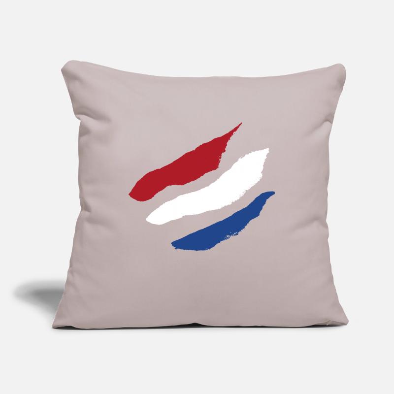 Drapeau des Pays-Bas - Rayures Brosse Housse de coussin décorative 45 x 45 cm