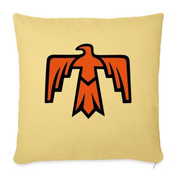 Thunderbird, Thunder Bird, native american,Indians - Sofa pillowcase 17,3'' x 17,3'' (45 x 45 cm) - washed yellow - Front