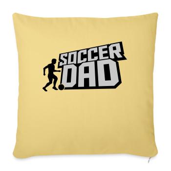 Ball Kicker Soccer Dad - Sofa pillowcase 17,3'' x 17,3'' (45 x 45 cm) - washed yellow - Front