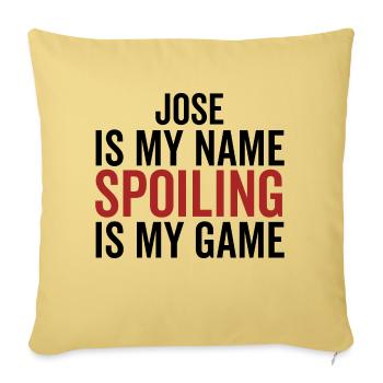 Jose ist mein Name Verderben ist mein Spiel - Sofakissenbezug 45 x 45 cm - Hellgelb - Vorne