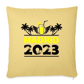 Madrid 2023 - Sofakissenbezug 45 x 45 cm - Hellgelb - Vorne