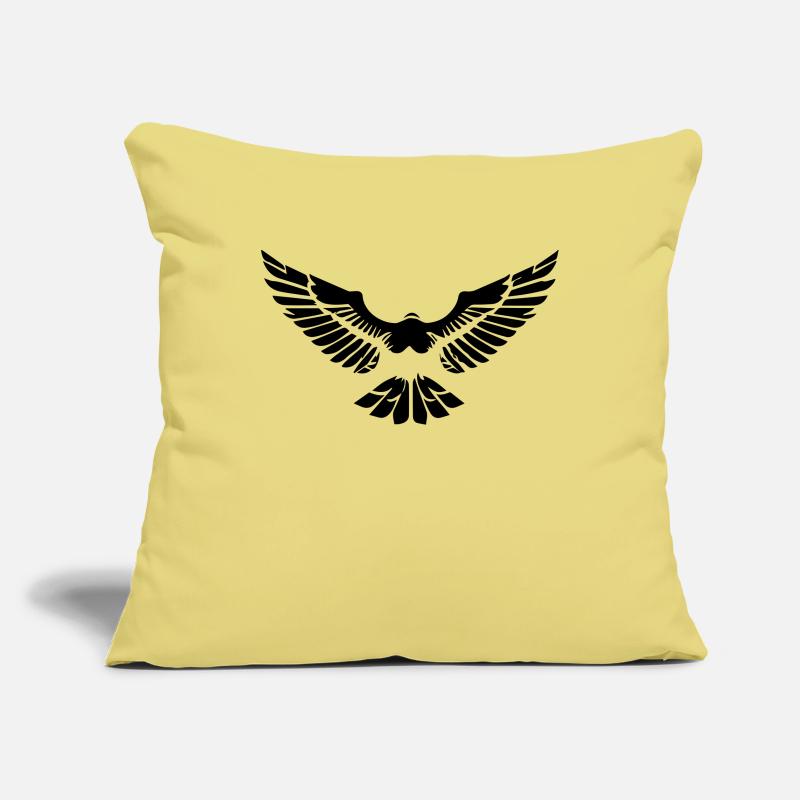 stylized eagle opening its wings in front Sofa pillowcase 17,3'' x 17,3'' (45 x 45 cm)