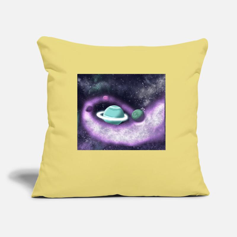 Perdus dans l’espace Housse de coussin décorative 45 x 45 cm