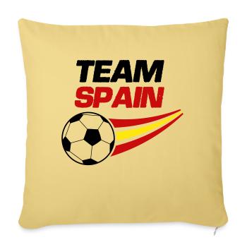 team spain soccer - Sofakissenbezug 45 x 45 cm - Hellgelb - Vorne