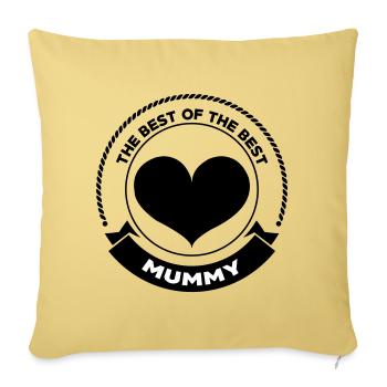 Best Mom - Mother's Day - Sofa pillowcase 17,3'' x 17,3'' (45 x 45 cm) - washed yellow - Front