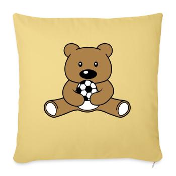 jouer au football club de sport balle baer sweet faible - Housse de coussin décorative 45 x 45 cm - jaune délavé - Devant
