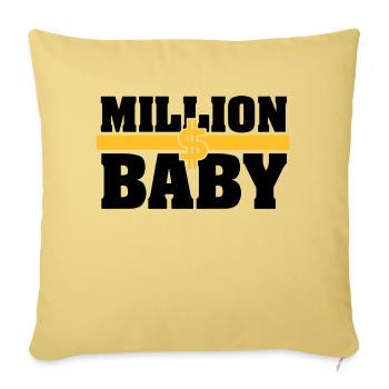 Milliondollarbaby - Sofakissenbezug 45 x 45 cm - Hellgelb - Vorne