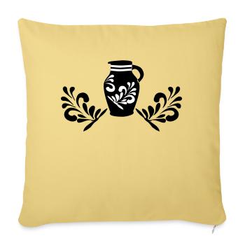 Bembel Design - Bembelschwung Hessen Liebe - Sofakissenbezug 45 x 45 cm - Hellgelb - Vorne
