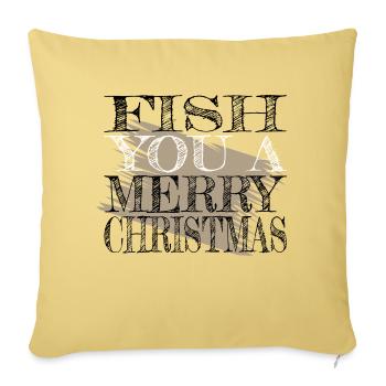 Rod musculation drôle axolotls animation animale - Housse de coussin décorative 45 x 45 cm - jaune délavé - Devant