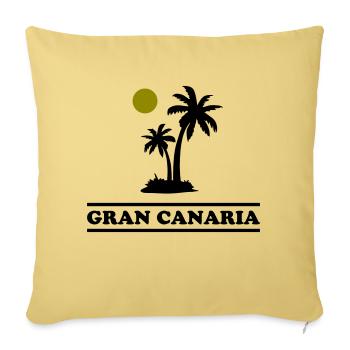 Gran Canaria - Sofa pillowcase 17,3'' x 17,3'' (45 x 45 cm) - washed yellow - Front