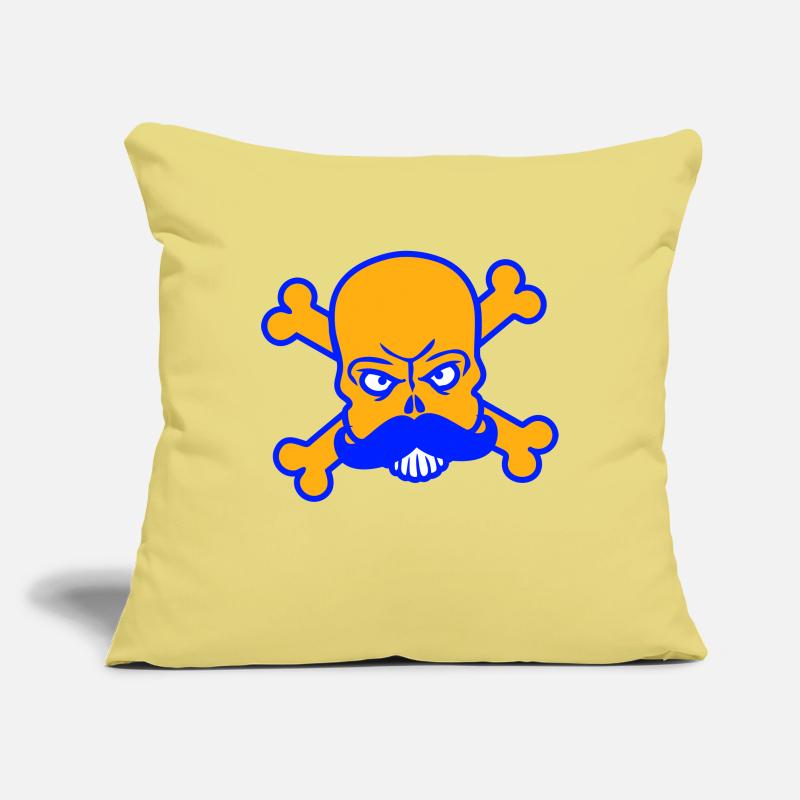 Mr Sir Mr Beard Skull Skull Bone Skeleton Sofa pillowcase 17,3'' x 17,3'' (45 x 45 cm)