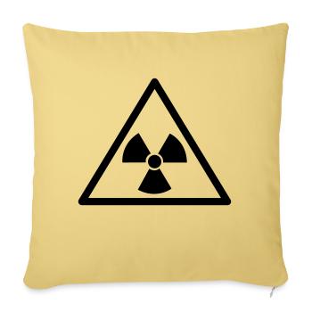 Atomkraft - Sofakissenbezug 45 x 45 cm - Hellgelb - Vorne