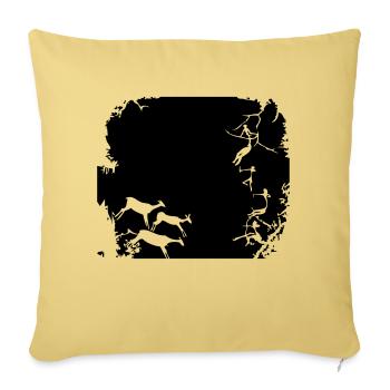 Steinzeit - stone age - jäger - chaser - hunter - Sofakissenbezug 45 x 45 cm - Hellgelb - Vorne