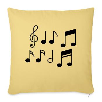 clef - Sofa pillowcase 17,3'' x 17,3'' (45 x 45 cm) - washed yellow - Front
