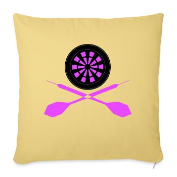 Dart Sport Logo - Sofa pillowcase 17,3'' x 17,3'' (45 x 45 cm) - washed yellow - Front