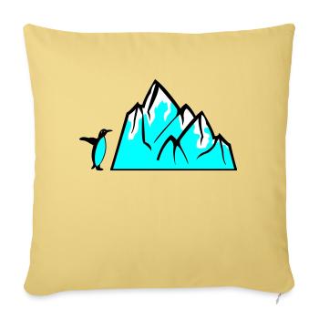 Penguin - Sofa pillowcase 17,3'' x 17,3'' (45 x 45 cm) - washed yellow - Front