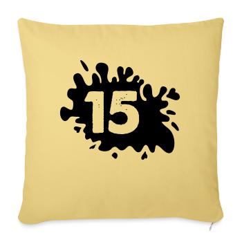 kleckse 15 - Sofakissenbezug 45 x 45 cm - Hellgelb - Vorne