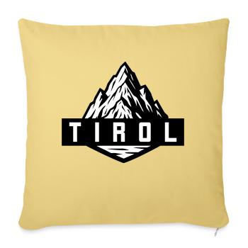 Tyrol Mountain - Sofa pillowcase 17,3'' x 17,3'' (45 x 45 cm) - washed yellow - Front