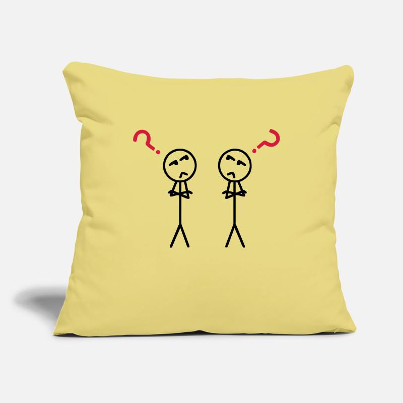 Point d'interrogation Housse de coussin décorative 45 x 45 cm