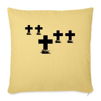rip_1_f1 - Sofakissenbezug 45 x 45 cm - Hellgelb - Vorne