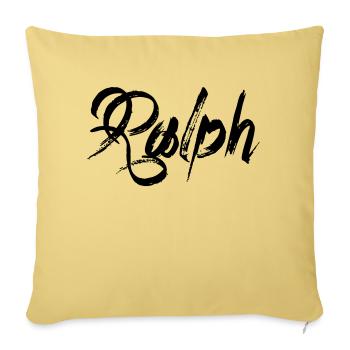 Ralph - Sofakissenbezug 45 x 45 cm - Hellgelb - Vorne
