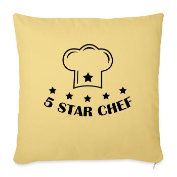 5 star chef - Sofakissenbezug 45 x 45 cm - Hellgelb - Vorne