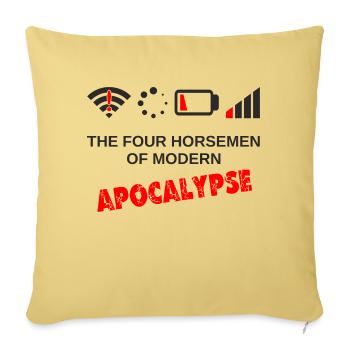 Vier Reiter der Modernen Apokalypse Gaming Nerd - Sofakissenbezug 45 x 45 cm - Hellgelb - Vorne