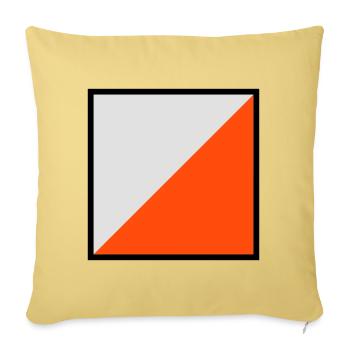 Orientation screen - Sofa pillowcase 17,3'' x 17,3'' (45 x 45 cm) - washed yellow - Front