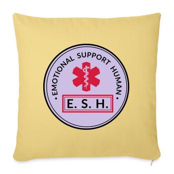Emotional Support Human - Sofakissenbezug 45 x 45 cm - Hellgelb - Vorne