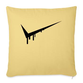 Graffiti Tick - Sofa pillowcase 17,3'' x 17,3'' (45 x 45 cm) - washed yellow - Front
