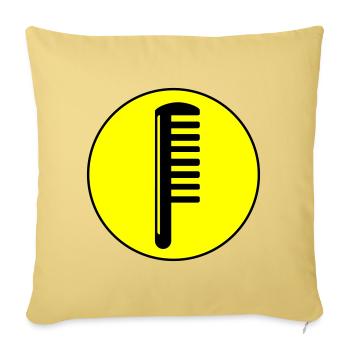 Cercle de coiffeurs Kamm - Housse de coussin décorative 45 x 45 cm - jaune délavé - Devant