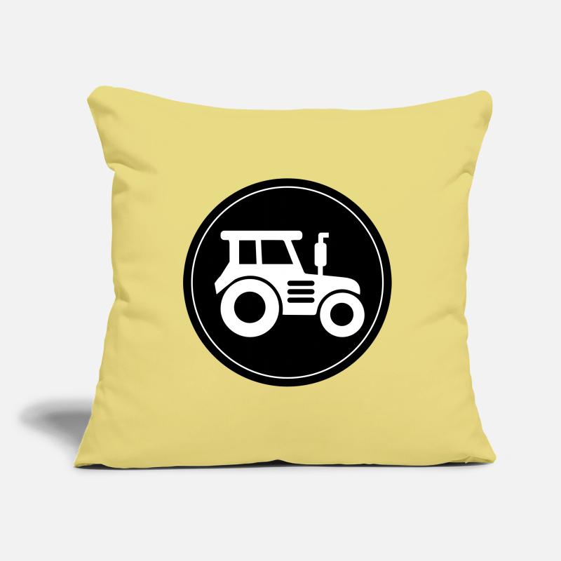 Tractor icon circle Sofa pillowcase 17,3'' x 17,3'' (45 x 45 cm)