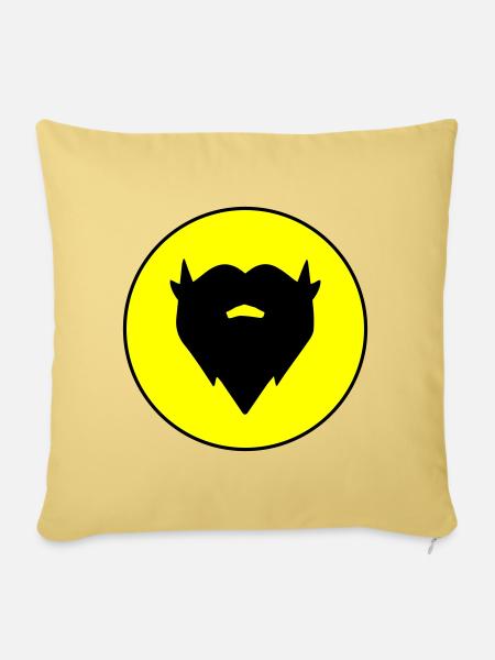 Bart symbol - Sofakissenbezug 45 x 45 cm - Hellgelb