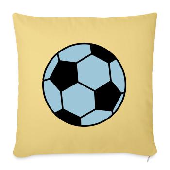 Football Ball - Sofa pillowcase 17,3'' x 17,3'' (45 x 45 cm) - washed yellow - Front