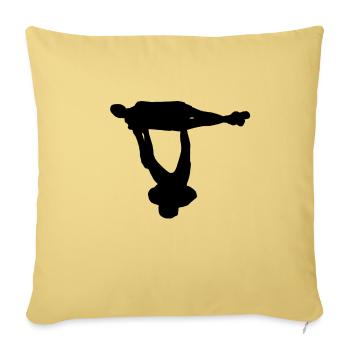 AcroYoga - Vishnus Couch - Sofakissenbezug 45 x 45 cm - Hellgelb - Vorne