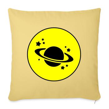Saturn Icon icon - Sofa pillowcase 17,3'' x 17,3'' (45 x 45 cm) - washed yellow - Front