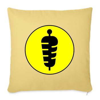 Sandwich icon icon - Sofa pillowcase 17,3'' x 17,3'' (45 x 45 cm) - washed yellow - Front